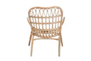 Imogene Natural Brown Rattan Arm Chair Baxton