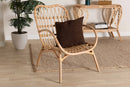 Imogene Natural Brown Rattan Arm Chair Baxton