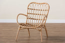 Imogene Natural Brown Rattan Arm Chair Baxton