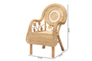 Sylvestra Natural Rattan Arm Chair Baxton