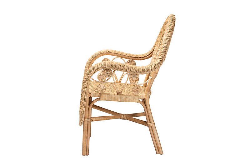 Sylvestra Natural Rattan Arm Chair Baxton