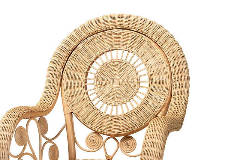 Sylvestra Natural Rattan Arm Chair Baxton