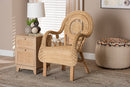 Sylvestra Natural Rattan Arm Chair Baxton