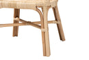 Kenji Natural Brown Rattan 2Pc Dining Chair Set Baxton