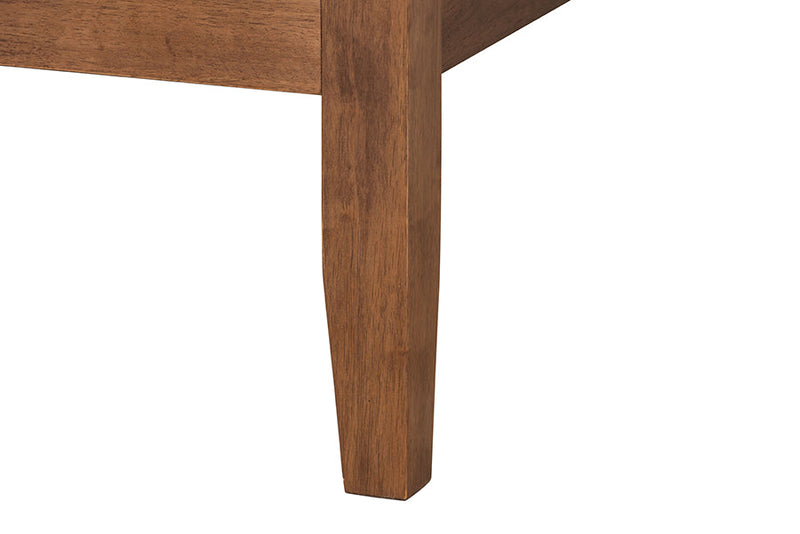 Olympia Walnut Brown Queen Size Platform Bed Baxton