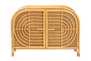 Lepine Natural Brown Rattan 2-Door Sideboard Baxton