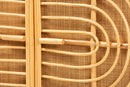 Lepine Natural Brown Rattan 2-Door Sideboard Baxton
