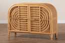 Lepine Natural Brown Rattan 2-Door Sideboard Baxton