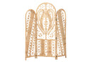 Alard Natural Brown Rattan Room Divider Baxton