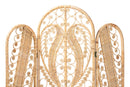 Alard Natural Brown Rattan Room Divider Baxton