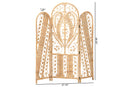 Alard Natural Brown Rattan Room Divider Baxton