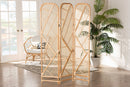 Bianca Natural Brown Rattan Room Divider Baxton