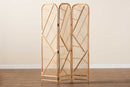 Bianca Natural Brown Rattan Room Divider Baxton