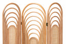 Yannick Natural Brown Rattan Room Divider Baxton