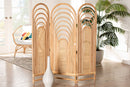 Yannick Natural Brown Rattan Room Divider Baxton