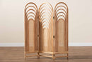Yannick Natural Brown Rattan Room Divider Baxton