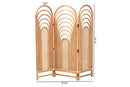 Yannick Natural Brown Rattan Room Divider Baxton