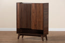 Latika Walnut Brown Shoe Cabinet Baxton