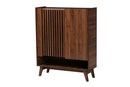 Latika Walnut Brown Shoe Cabinet Baxton