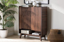 Latika Walnut Brown Shoe Cabinet Baxton