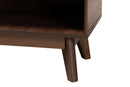 Lida Walnut Brown Shoe Cabinet Baxton