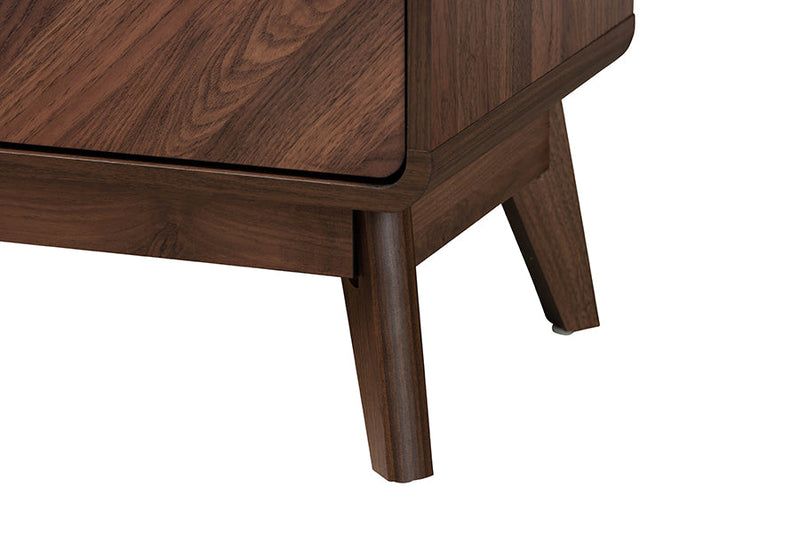 Sorrento Walnut Brown 5-Drawer Storage Chest Baxton
