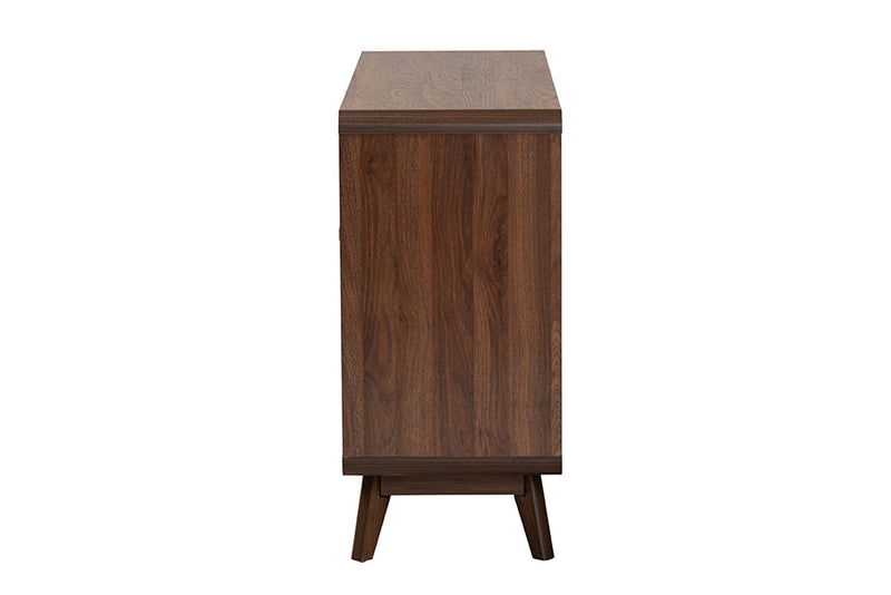 Sorrento Walnut Brown 6-Drawer Dresser Baxton