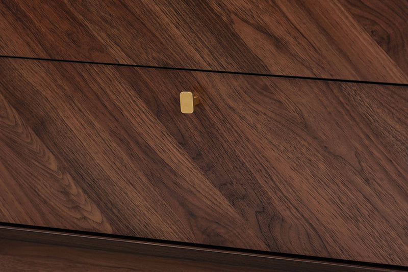 Sorrento Walnut Brown 6-Drawer Dresser Baxton