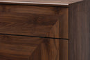 Raisa Walnut Brown 5-Drawer Storage Chest Baxton