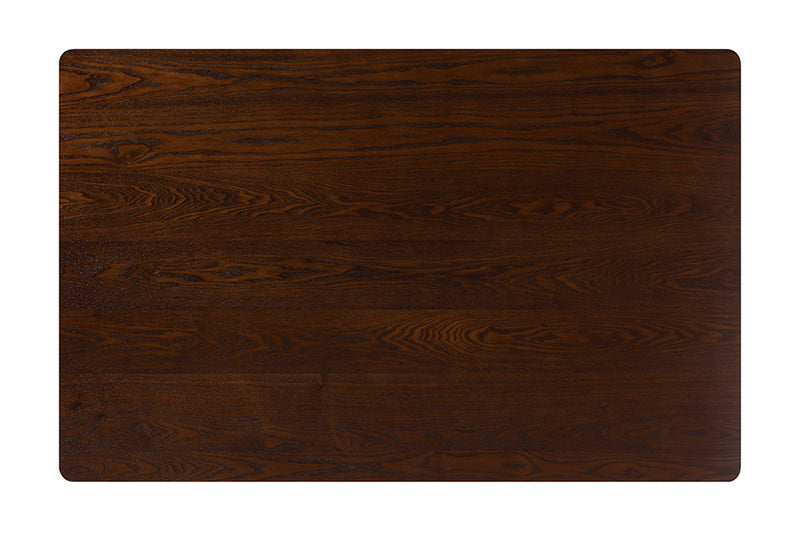 Cosma Mid-Century Modern Walnut Brown Finished Wood Dining Table