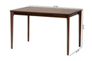 Cosma Walnut Brown Dining Table Baxton