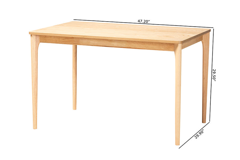 Cosma Natural Oak Dining Table Baxton