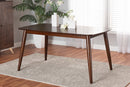 Elara Walnut Brown Dining Table Baxton
