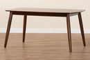 Elara Walnut Brown Dining Table Baxton