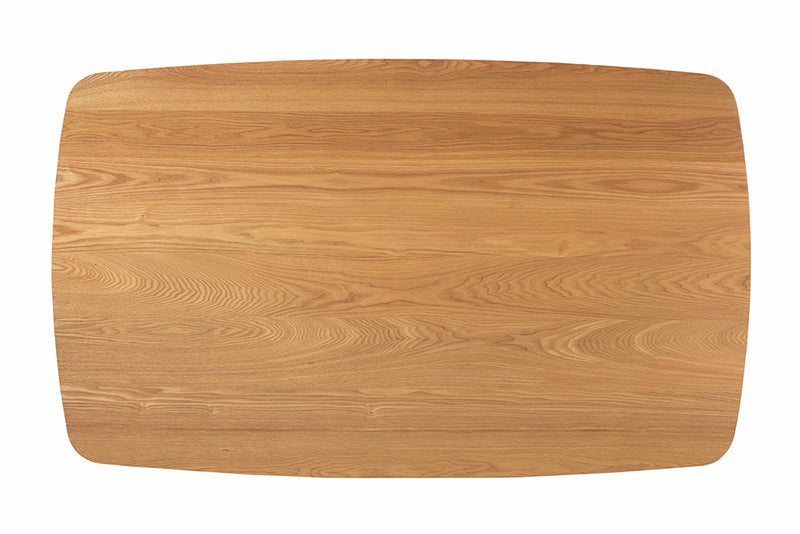 Elara Mid-Century Modern Natural Oak Finished Wood Dining Table