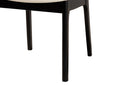 Emerson Cream Fabric and Black 2Pc Dining Chair Set Baxton
