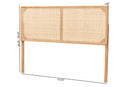 Nada Natural Brown Finished Bayur Wood and Rattan Queen Size Headboard Baxton