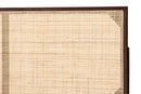 Nada Dark Brown Finished Bayur Wood and Natural Rattan Queen Size Headboard Baxton