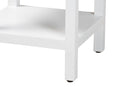 Lancashire White 1-Drawer End Table Baxton