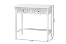 Lancashire White 2-Drawer Console Table Baxton