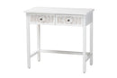 Lancashire White 2-Drawer Console Table Baxton