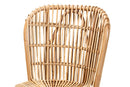 Melle Natural Rattan Tall Lounge Chair Baxton