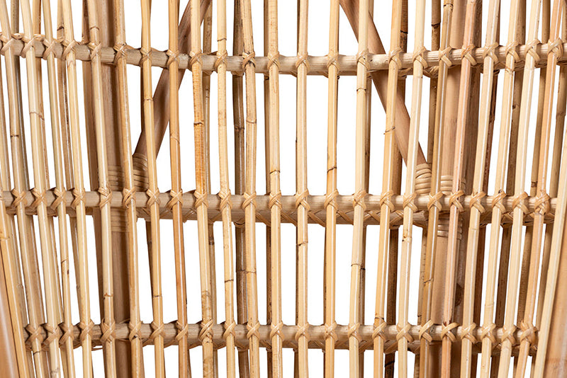 Melle Natural Rattan Tall Lounge Chair Baxton
