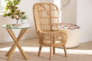 Melle Natural Rattan Tall Lounge Chair Baxton