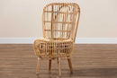 Melle Natural Rattan Tall Lounge Chair Baxton