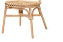 Alinia Natural Brown Rattan Dining Chair Baxton