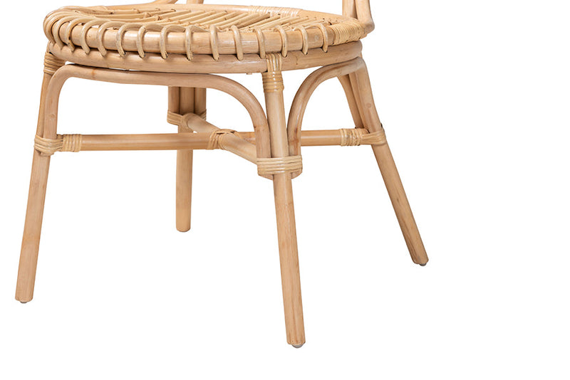 Alinia Natural Brown Rattan Dining Chair Baxton