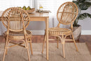 Alinia Natural Brown Rattan Dining Chair Baxton