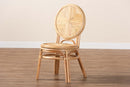 Montclare Natural Brown Rattan Dining Chair Baxton