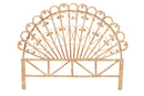 Isaiah Natural Brown Rattan Queen Size Standalone Headboard Baxton